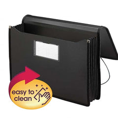 SMEAD - File Folders, Expansion Folders & Hanging Files Folder/File Type: Expanding Wallet Color: Black - Americas Industrial Supply