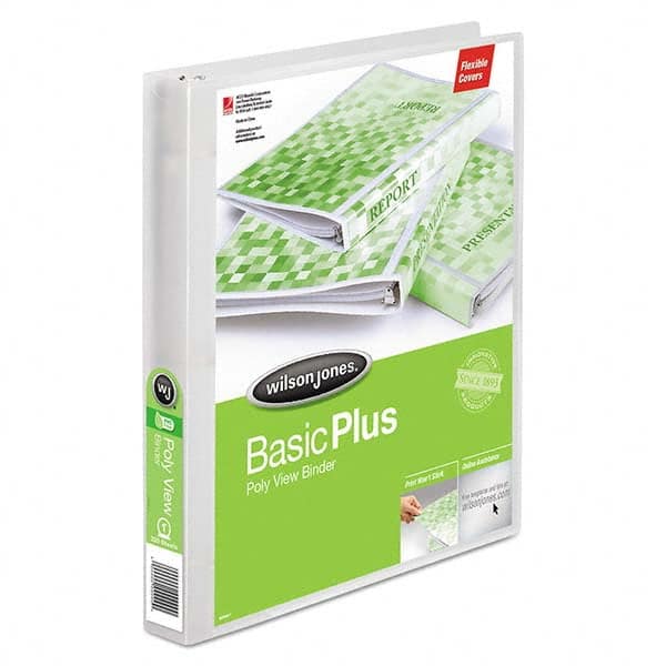 Wilson Jones - Ring Binders Binder Type: View Capacity: 1" - Americas Industrial Supply