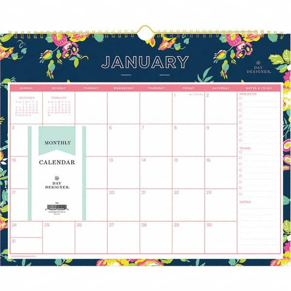 Blue Sky - Note Pads, Writing Pads & Notebooks Writing Pads & Notebook Type: Wall Calendar Size: 15 x 12 - Americas Industrial Supply