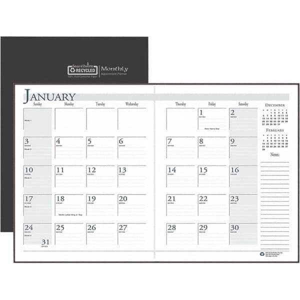 House of Doolittle - Note Pads, Writing Pads & Notebooks Writing Pads & Notebook Type: Monthly Planner Size: 11 x 8-1/2 - Americas Industrial Supply