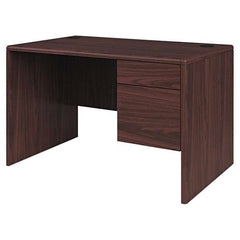 Hon - Office Desks Type: Single Pedestal w/Right Hand Return Center Draw: No - Americas Industrial Supply