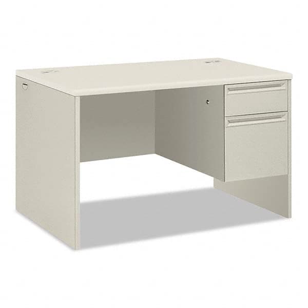 Hon - Office Desks Type: Single Pedestal w/Right Hand Return Center Draw: No - Americas Industrial Supply