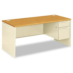 Hon - Office Desks Type: Single Pedestal w/Right Hand Return Center Draw: No - Americas Industrial Supply