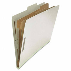 UNIVERSAL - File Folders, Expansion Folders & Hanging Files Folder/File Type: Classification Folders with Tob Tab Fastener Color: Gray - Americas Industrial Supply