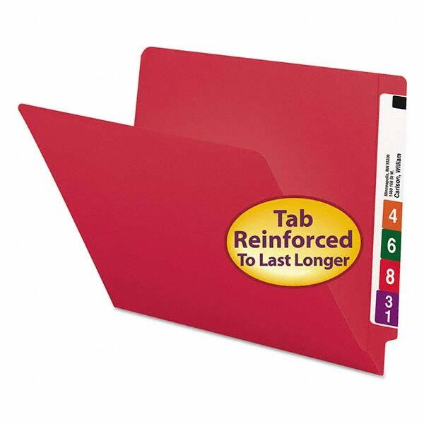 SMEAD - File Folders, Expansion Folders & Hanging Files Folder/File Type: File Folders with End Tab Color: Red - Americas Industrial Supply