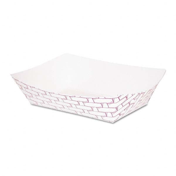 Boardwalk - Paper Food Baskets, 1 lb Capacity, Red/White, 1000/Carton - Americas Industrial Supply