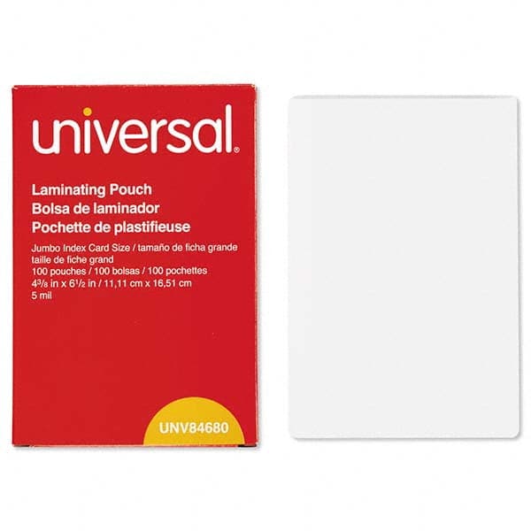 UNIVERSAL - Plastic Pouches Height (Inch): 6-1/2 Width (Inch): 4-3/8 - Americas Industrial Supply