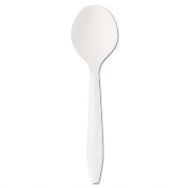 Boardwalk - Mediumweight Polystyrene Plastic Cutlery, Soup Spoon, White, 1000/Carton - Americas Industrial Supply