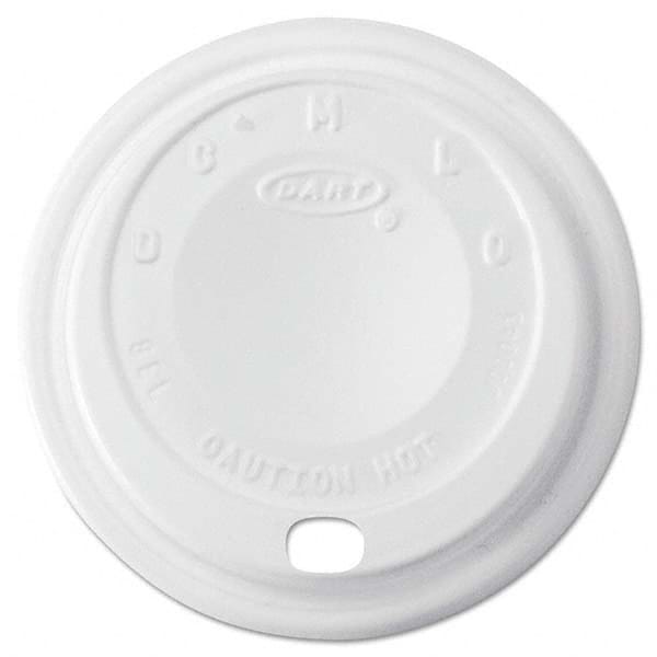 DART - Cappuccino Dome Sipper Lids, 8-10 oz Cups, White, 1000/Carton - Americas Industrial Supply