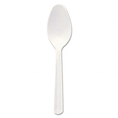 DART - Bonus Polypropylene Cutlery, 5", Teaspoon, White - Americas Industrial Supply