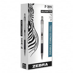 Zebra - Pens & Pencils Type: Ball Point Pen Color: Black - Americas Industrial Supply