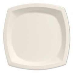 DART - Bare Eco-Forward Sugarcane Dinnerware, 10" Diam, Plate, Ivory, 125/Pack - Americas Industrial Supply