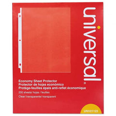 UNIVERSAL - Document Protectors Type: Sheet Protectors-Ring Binder Width (Inch): 8-1/2 - Americas Industrial Supply