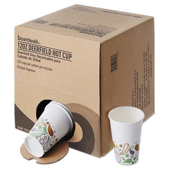 Boardwalk - Convenience Pack Paper Hot Cups, 12 oz, Deerfield Print, 225/Carton - Americas Industrial Supply