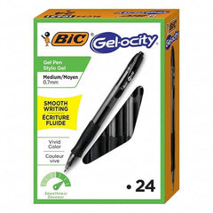 Bic - Pens & Pencils Type: Gel Roller Ball Pen Color: Black - Americas Industrial Supply