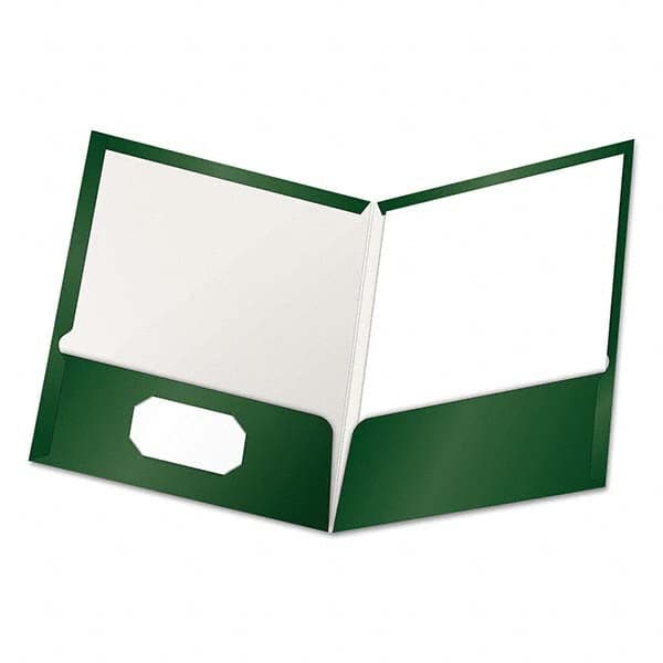 OXFORD - File Folders, Expansion Folders & Hanging Files Folder/File Type: Pocket Folders Color: Green - Americas Industrial Supply