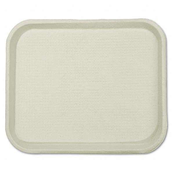 Chinet - Savaday Molded Fiber Food Trays, 9 x 12 x 1, White, Rectangular - Americas Industrial Supply