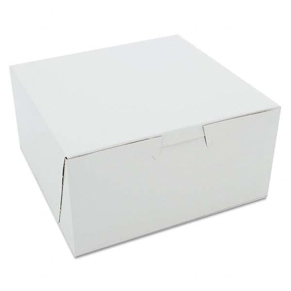 SCT - Non-Window Bakery Boxes, 6 x 6 x 3, White, 250/Carton - Americas Industrial Supply