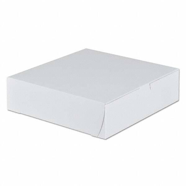 SCT - Tuck-Top Bakery Boxes, 9w x 9d x 2 1/2h, White, 250/Carton - Americas Industrial Supply