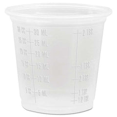 DART - Conex Complements Graduated Plastic Portion Cups, 1.25 oz, Translucent, 2500/CT - Americas Industrial Supply