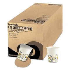 Boardwalk - Convenience Pack Paper Hot Cups, 8 oz, Deerfield Print, 306/Carton - Americas Industrial Supply