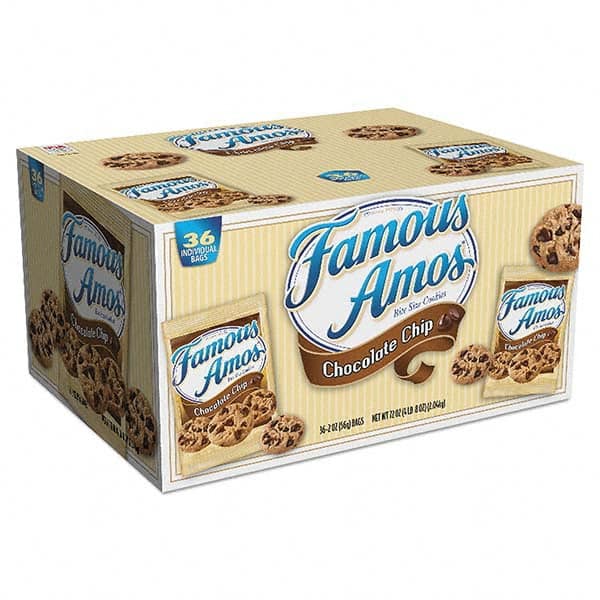 Kellogg's - Snacks, Cookies, Candy & Gum Breakroom Accessory Type: Cookies Breakroom Accessory Description: Famous Amos Cookies, Chocolate Chip, 2 oz Snack Pack, 36/Carton - Americas Industrial Supply