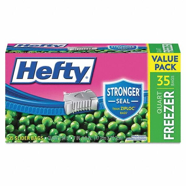 Hefty - Reclosable Food & Sandwich Bags Volume Capacity: 1 Qt. Width (Inch): 7 - Americas Industrial Supply