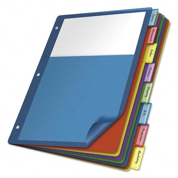 Cardinal - Tabs, Indexes & Dividers Indexes & Divider Type: Customizable Size: 11 x 8-1/2 - Americas Industrial Supply