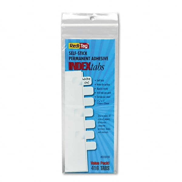Redi-Tag - Tabs, Indexes & Dividers Indexes & Divider Type: Insertable Extended Tab Indexes Size: 1 - Americas Industrial Supply