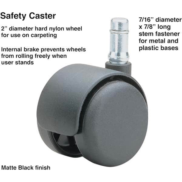 Master Caster - Cushions, Casters & Chair Accessories Type: Caster Set For Use With: Office and Home Furniture - Americas Industrial Supply