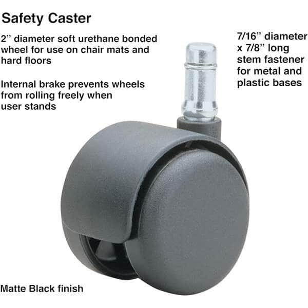 Master Caster - Cushions, Casters & Chair Accessories Type: Caster Set For Use With: Office and Home Furniture - Americas Industrial Supply
