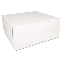 SCT - Bakery Boxes, White, Paperboard,14 x 14 x 6, 50/Carton - Americas Industrial Supply