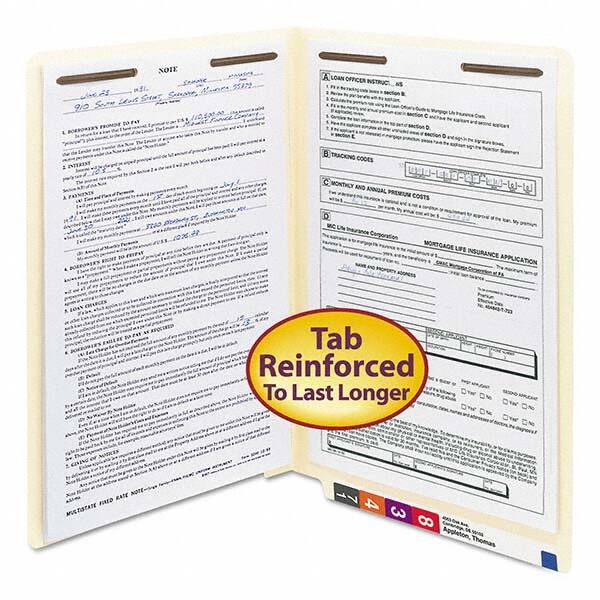 SMEAD - File Folders, Expansion Folders & Hanging Files Folder/File Type: File Folders with End Tab Color: Manila - Americas Industrial Supply