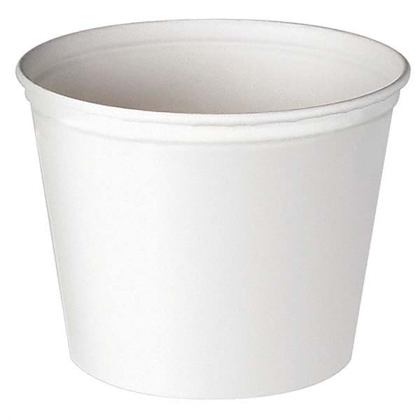 DART - Double Wrapped Paper Bucket, Unwaxed, White, 53 oz, 50/Pack - Americas Industrial Supply