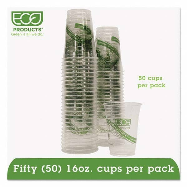 ECO PRODUCTS - GreenStripe Renewable/Compostable Cold Cups Convenience Pack, 16 oz, 50/PK - Americas Industrial Supply