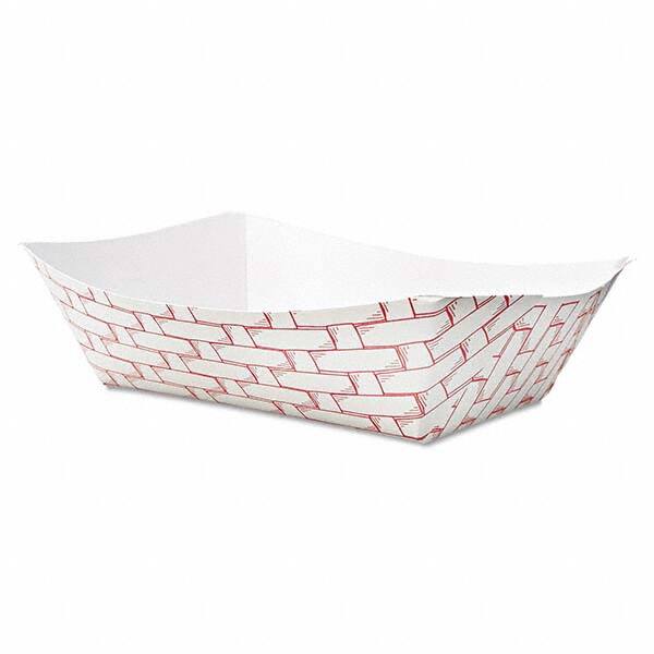 Boardwalk - Paper Food Baskets, 3lb Capacity, Red/White, 500/Carton - Americas Industrial Supply