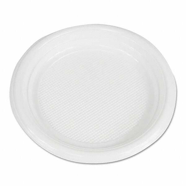 Boardwalk - Hi-Impact Plastic Dinnerware, Plate, 6" Diam, White, 1000/Carton - Americas Industrial Supply