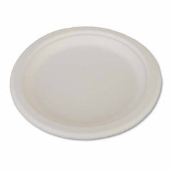 SCT - ChampWare Heavyweight Bagasse Dinnerware, Plate, 9", White, 500/Carton - Americas Industrial Supply