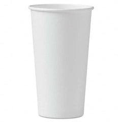 Polycoated Hot Paper Cups, 20 oz, White, 600/Carton White