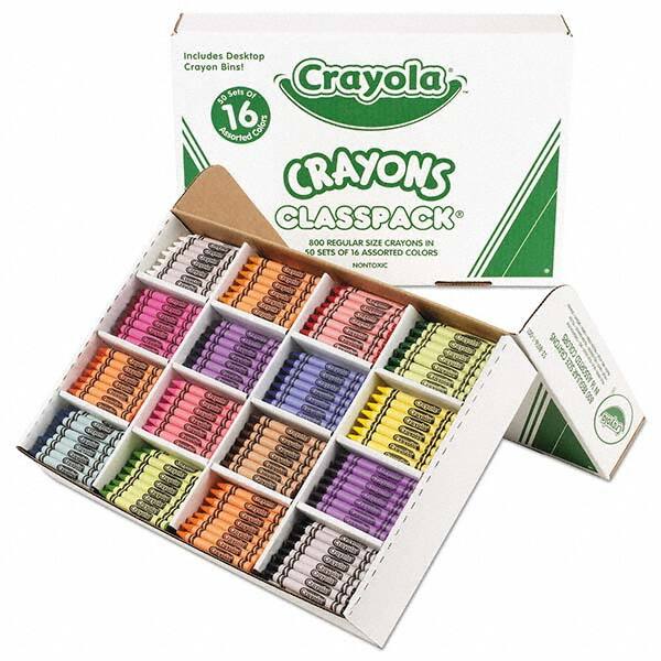 Crayola - Markers & Paintsticks Type: All Purpose Wax Crayon Color: Assorted - Americas Industrial Supply