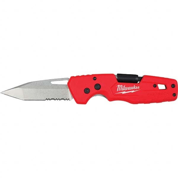 Milwaukee Tool - Pocket & Folding Knives Knife Type: Folding Knife Edge Type: Partially Serrated - Americas Industrial Supply