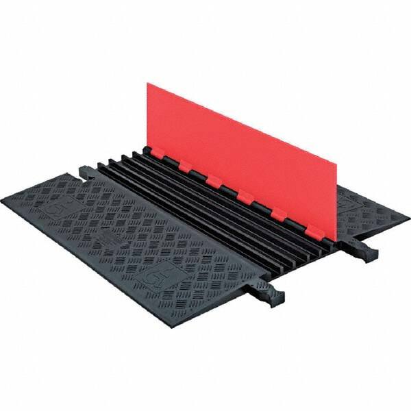 Checkers - On Floor Cable Covers Cover Material: Polyurethane Number of Channels: 5 - Americas Industrial Supply