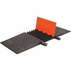 Checkers - On Floor Cable Covers Cover Material: Polyurethane Number of Channels: 5 - Americas Industrial Supply