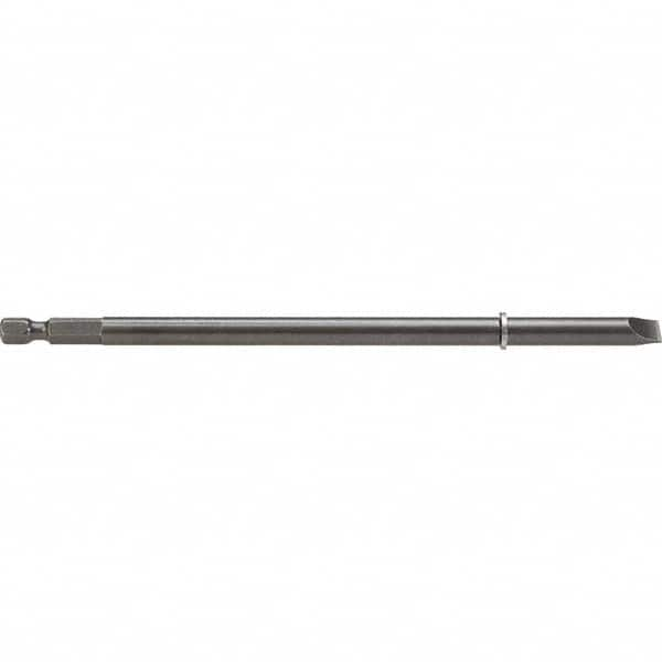 Apex - Power & Impact Screwdriver Bits & Holders; Bit Type: Slotted ; Hex Size (Inch): 1/4 ; Specialty Point Size: 5F-6R ; Overall Length Range: 5" and Longer ; Drive Size: 1/4 ; Overall Length (Inch): 6-23/32 - Exact Industrial Supply