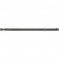 Apex - Power & Impact Screwdriver Bits & Holders; Bit Type: Slotted ; Hex Size (Inch): 1/4 ; Specialty Point Size: 6F-8R ; Overall Length Range: 5" and Longer ; Drive Size: 1/4 ; Overall Length (Inch): 6-1/2 - Exact Industrial Supply