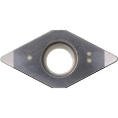 DCMW11T308S01035MET Honeycomb CBN Turning Insert Megacoat Finish, Neutral, 3/8″ Inscribed Circle, 0.0315″ Corner Radius, 5/32″ Thick, 55° Diamond, Series KBN