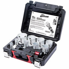 Disston - Hole Saw Kits Minimum Saw Diameter (Inch): 3/4 Maximum Saw Diameter (Inch): 2-1/2 - Americas Industrial Supply