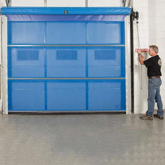 Goff's Enterprises - Dock Strip Doors/Curtains Type: Roll Up Dock Screen Door Width (Feet): 8 - Americas Industrial Supply