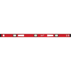 Milwaukee Tool - Box Beam, I-Beam & Torpedo Levels Level Type: I-Beam Number of Vials: 3 - Americas Industrial Supply