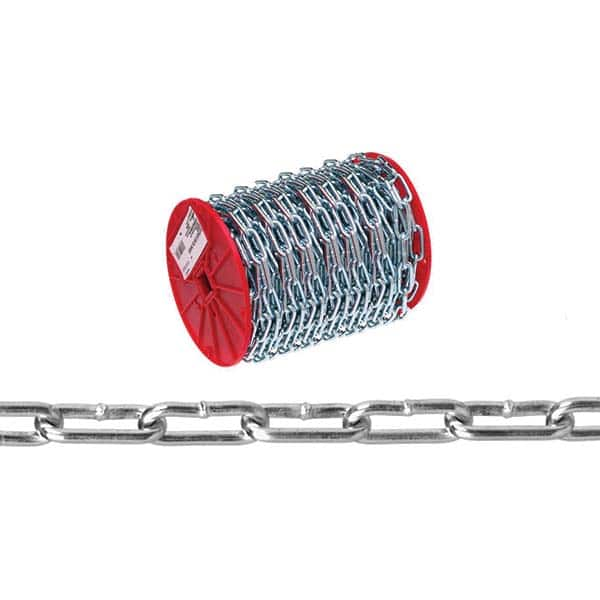 Campbell - Weldless Chain Type: Straight Link Coil Chain Load Capacity (Lb.): 605.000 - Americas Industrial Supply